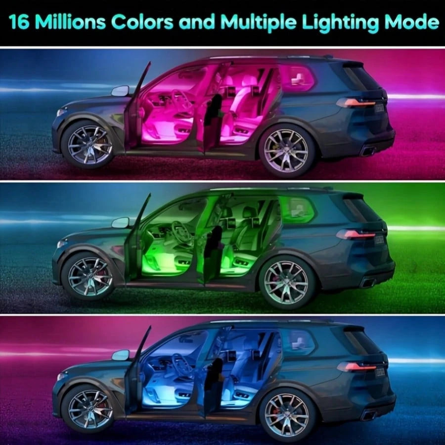 Easy Installation, Automotive High Brightness Neon Kits, Automotive LED Light Strips, Interior Lights, Christmas Decorations, USB Neon Accessories, Ambiance Light Strips, Foot Space Neon Kits, Without