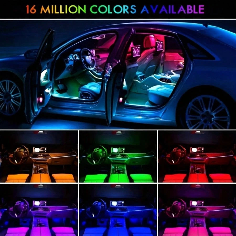 Easy Installation, Automotive High Brightness Neon Kits, Automotive LED Light Strips, Interior Lights, Christmas Decorations, USB Neon Accessories, Ambiance Light Strips, Foot Space Neon Kits, Without