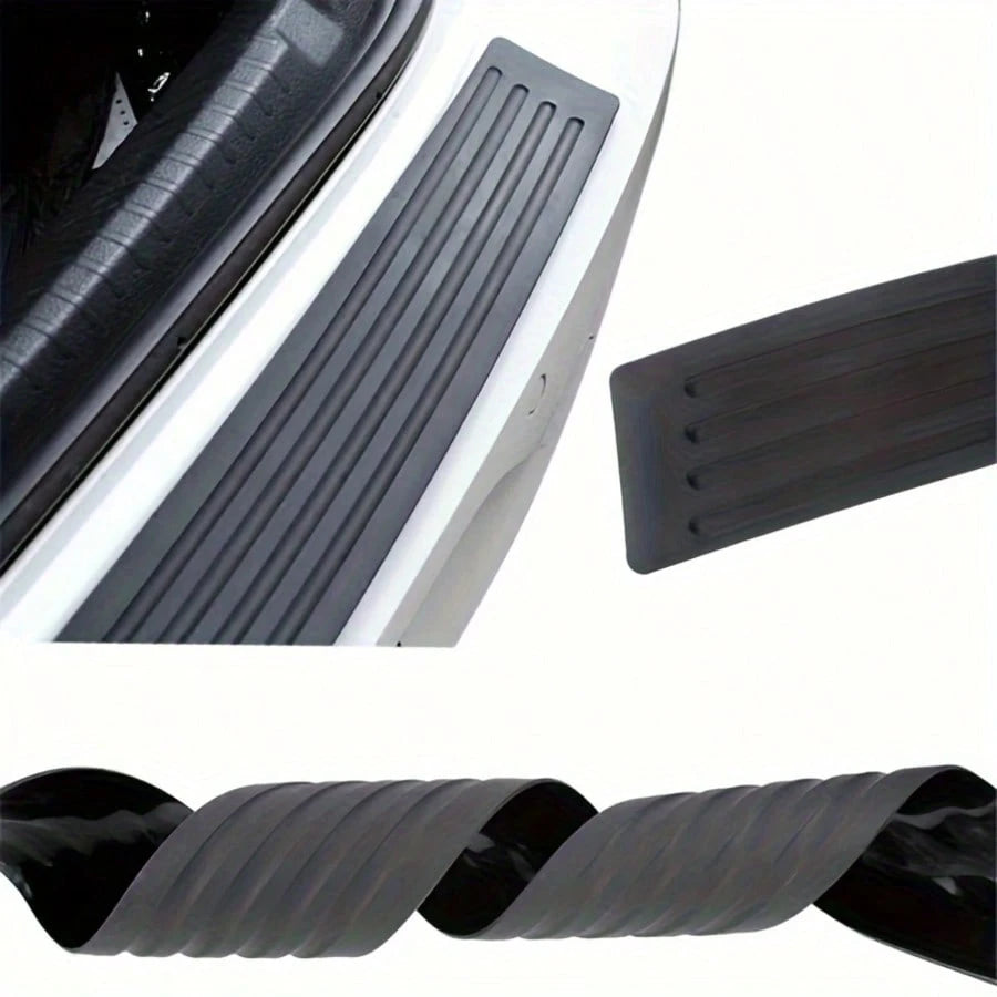 Easypie Selection 1 Pack Self-Adhesive Rubber Trunk Protector Strips, Black Car Decorative Accessories (Universal Fit, Easy Installation)