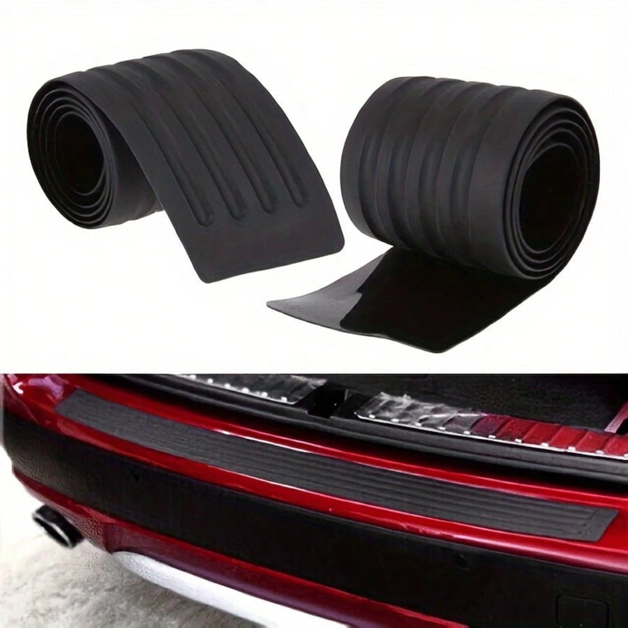 Easypie Selection 1 Pack Self-Adhesive Rubber Trunk Protector Strips, Black Car Decorative Accessories (Universal Fit, Easy Installation)