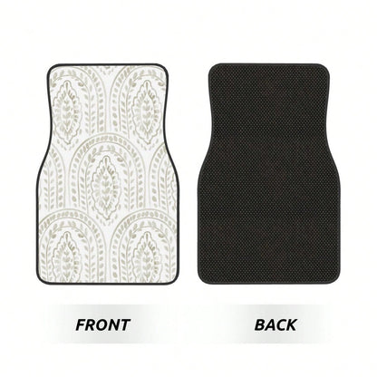 Eeecoming Boho Modern 4-Piece Set Of Car Floor Mats,Suitable For Carpets Of Various Vehicle Models,Auto Accessories For Truck Sedan