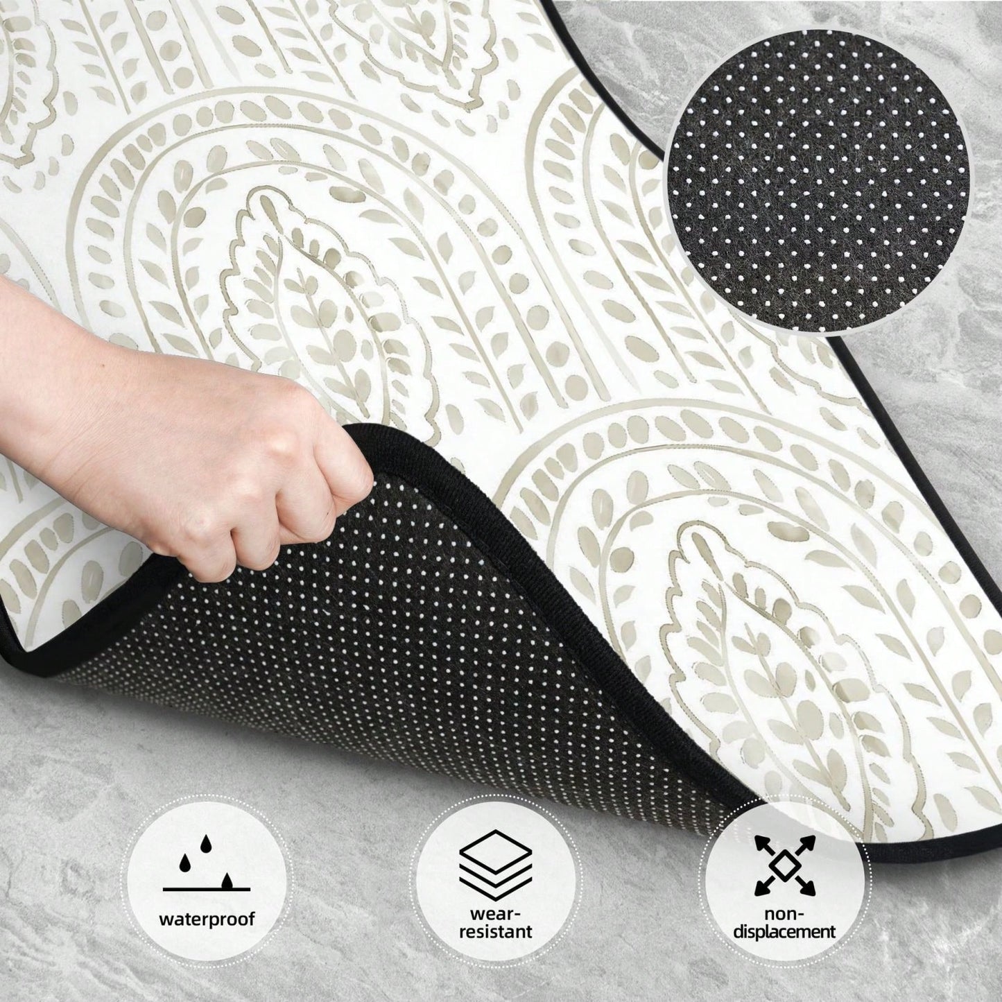 Eeecoming Boho Modern 4-Piece Set Of Car Floor Mats,Suitable For Carpets Of Various Vehicle Models,Auto Accessories For Truck Sedan