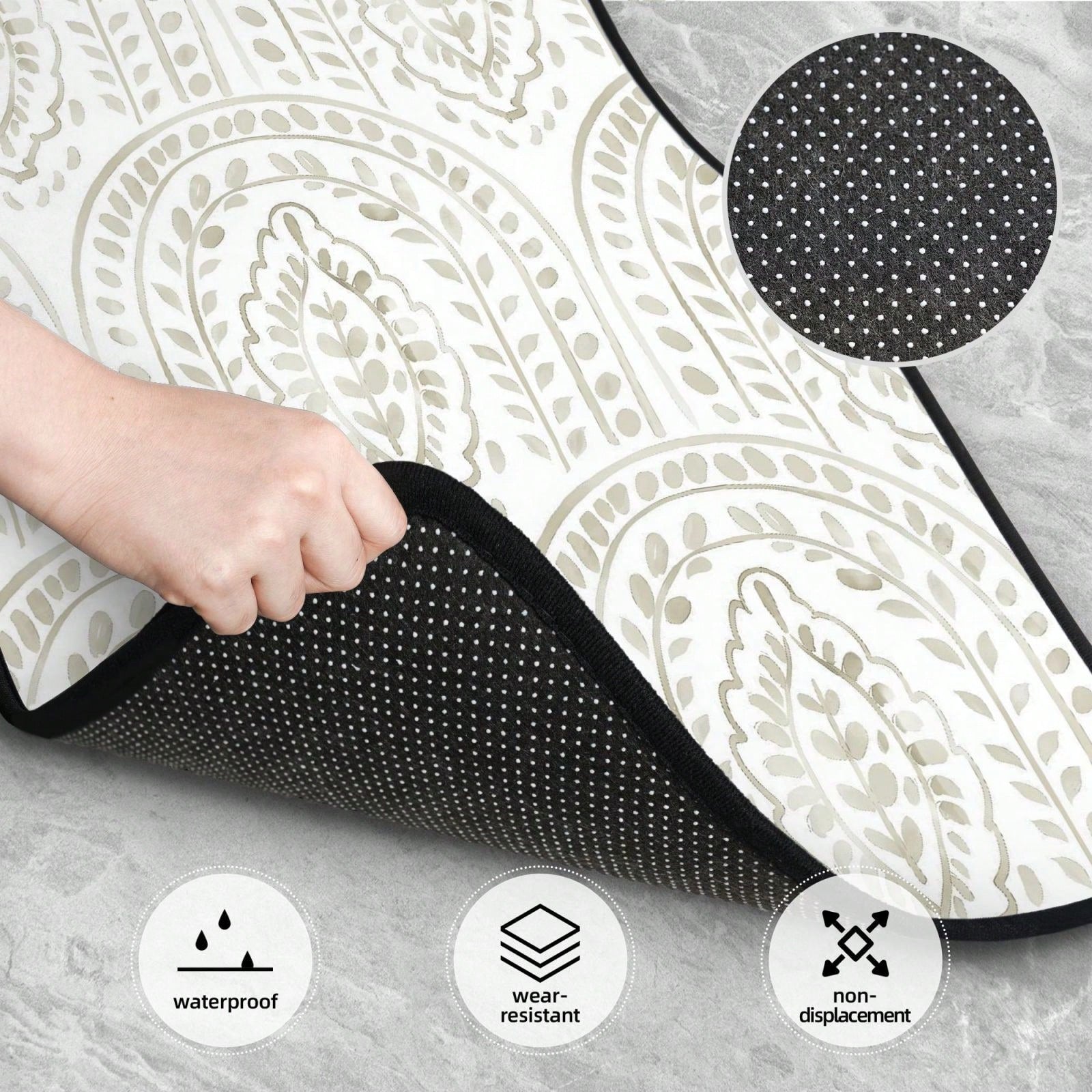 Eeecoming Boho Modern 4-Piece Set Of Car Floor Mats,Suitable For Carpets Of Various Vehicle Models,Auto Accessories For Truck Sedan