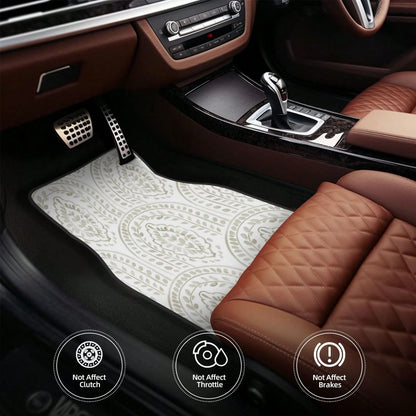 Eeecoming Boho Modern 4-Piece Set Of Car Floor Mats,Suitable For Carpets Of Various Vehicle Models,Auto Accessories For Truck Sedan