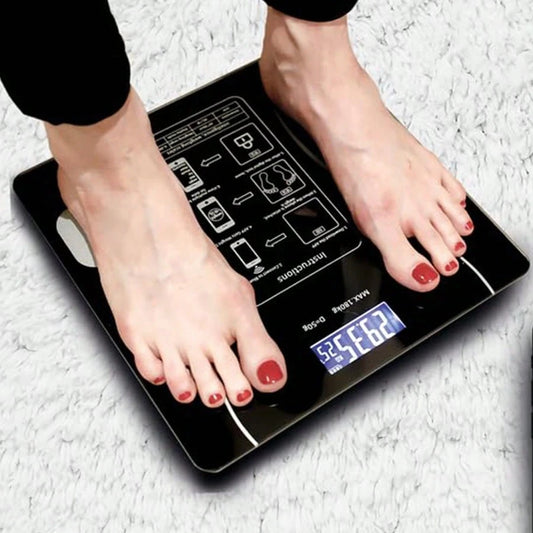Electronic Body Scale, Bathroom Scale, High-Precision Body Scale With LCD High-Definition Display And Temperature Display, Extra-Wide Platform, High-Precision Electronic Scale.