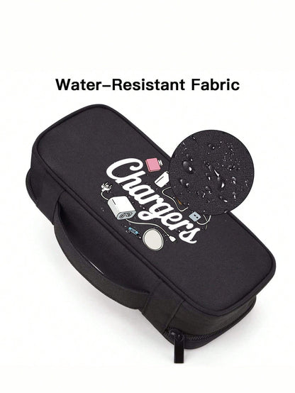 Electronic Product Storage Travel Bag, Multi-Compartment Digital Storage Pouch With Zipper Closure, Portable Electronic Accessories Organizer Suitable For Charging Cables, External Hard Drives And Pow