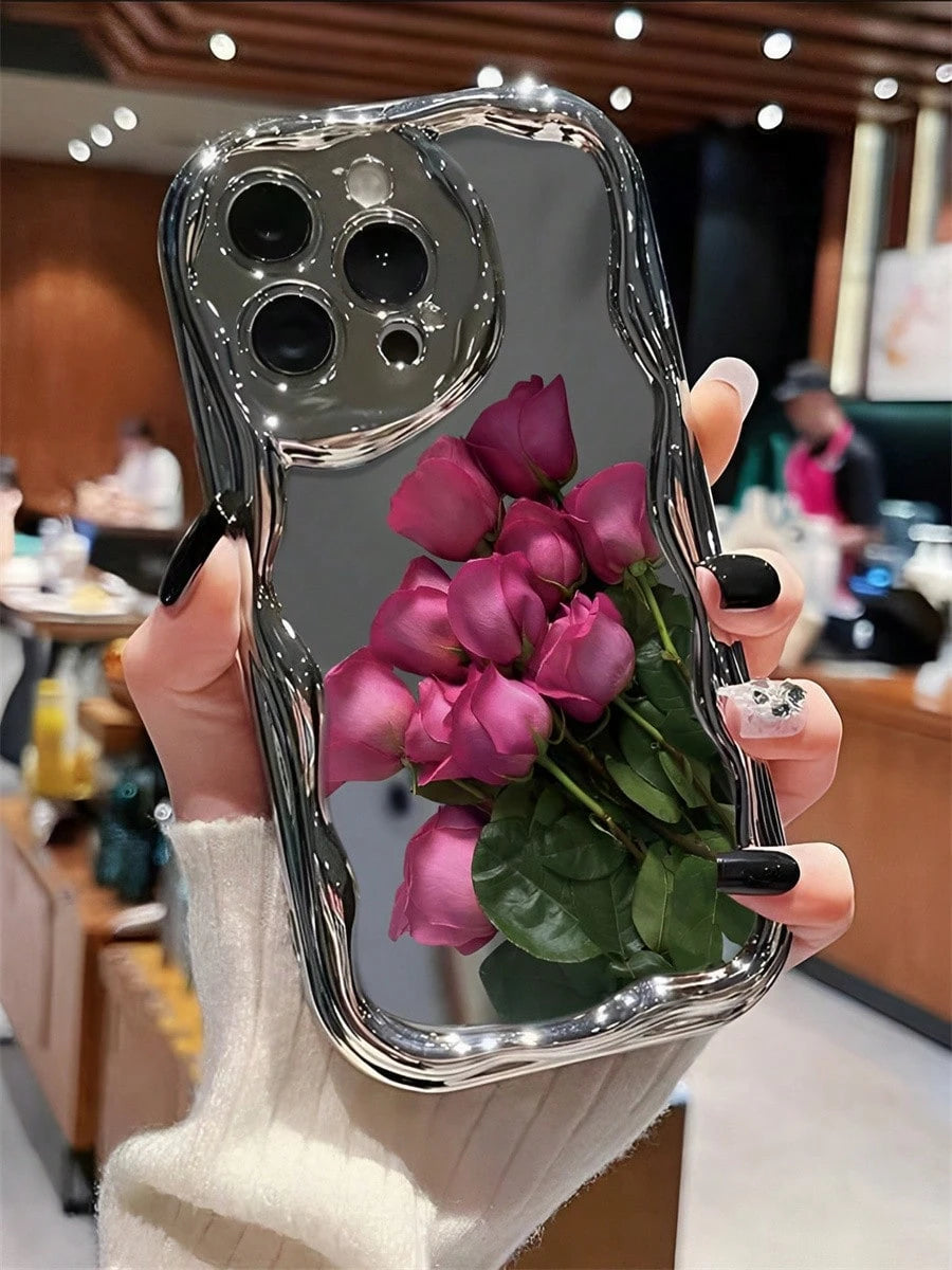 Exclusive Romantic Ambiance! The Pink Rose Phone Case Is Thickened For Enhanced Drop Protection. Suitable For 17 16, 15, 14, 13, 12, 11, PRO MAX, XS, PLUS, Valentine's Day