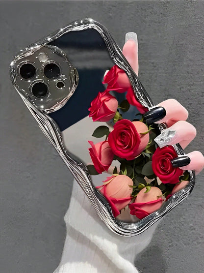 Exclusive Romantic Ambiance! The Pink Rose Phone Case Is Thickened For Enhanced Drop Protection. Suitable For 17 16, 15, 14, 13, 12, 11, PRO MAX, XS, PLUS, Valentine's Day