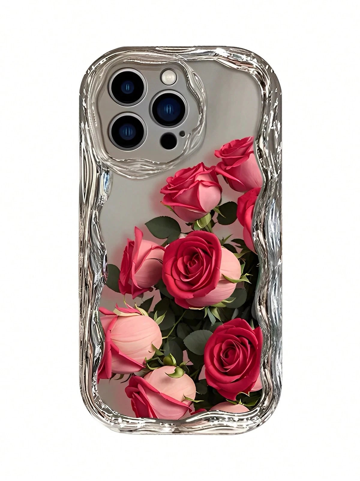 Exclusive Romantic Ambiance! The Pink Rose Phone Case Is Thickened For Enhanced Drop Protection. Suitable For 17 16, 15, 14, 13, 12, 11, PRO MAX, XS, PLUS, Valentine's Day