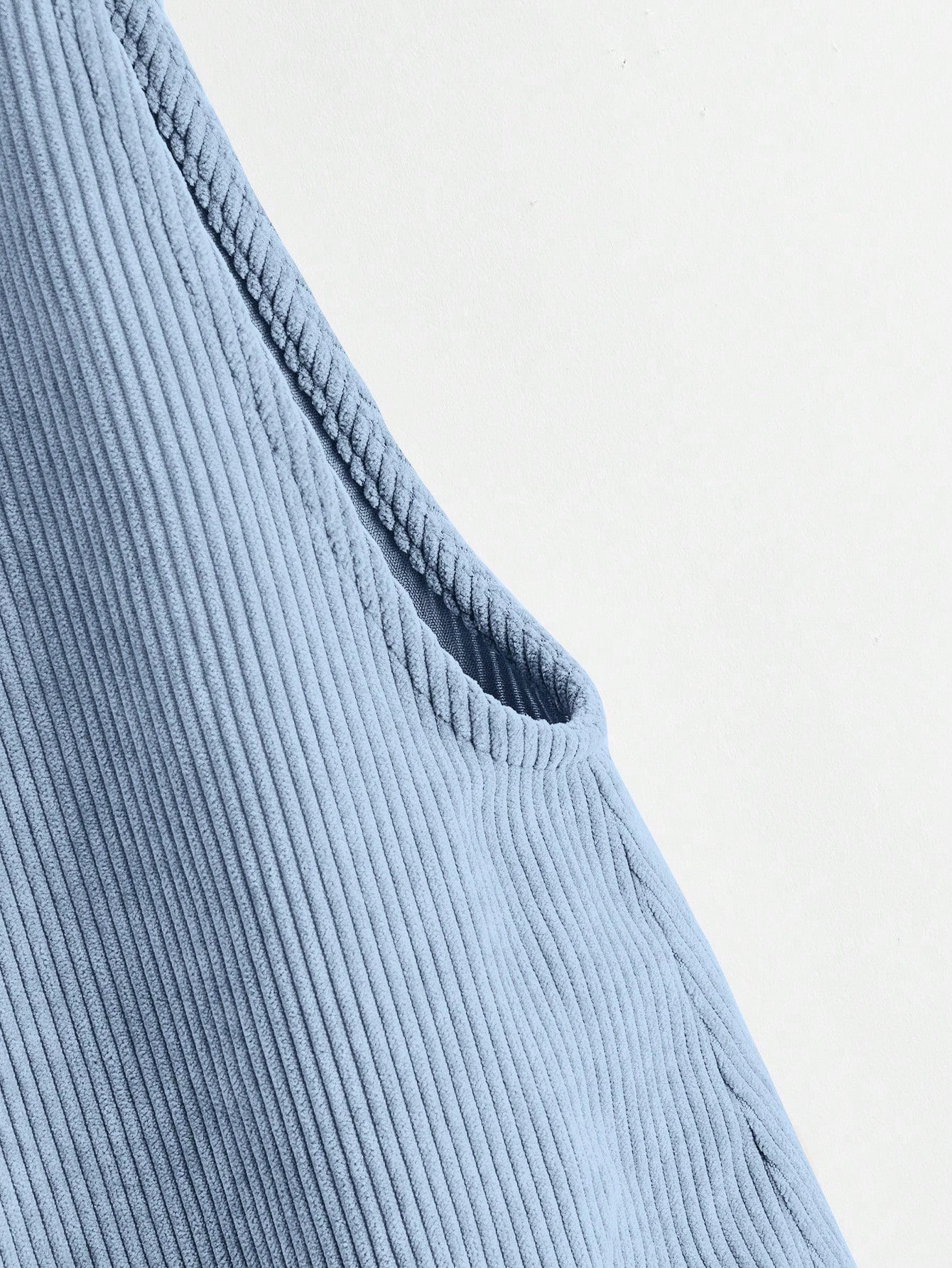EZwear Knot Shoulder Patch Pocket Roll Hem Pinafore Romper