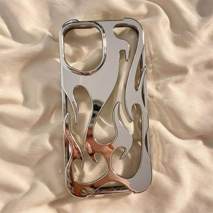 Fashion New Hollow Flame Pattern Anti-Drop Electroplated Soft Shell/Phone Case Suitable For IP, Galax, Sam/15ProMax/16promax/16pro/14promax/14pro/13promax/IPhone16/11/12/13/14/15/A13/A14/A15/S22ultra