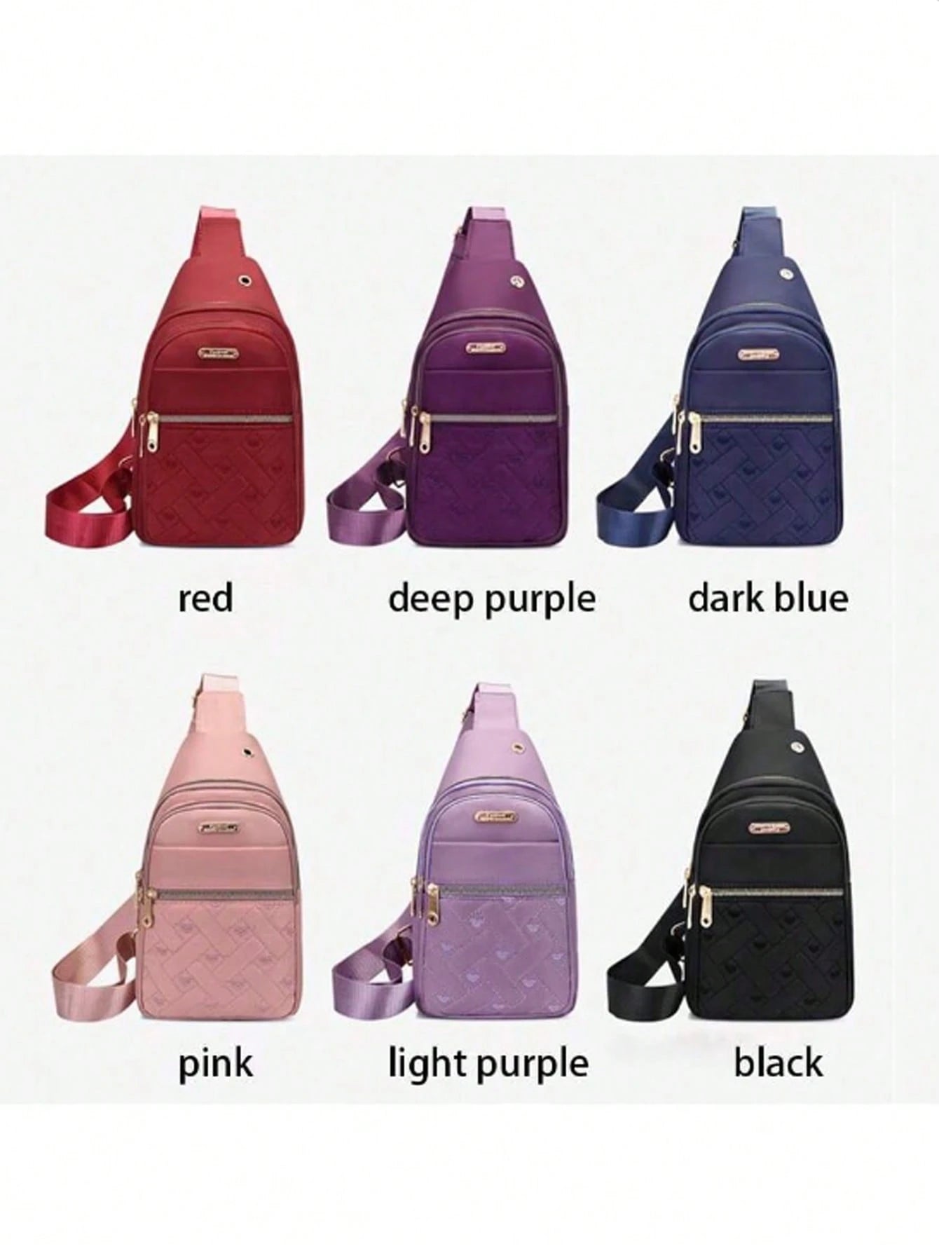 Fashionable And Durable Nylon Chest Bag- Multi-Functional Shoulder Crossbody Bag With Secure Strap, Suitable For Outdoor Adventure And Casual Wear