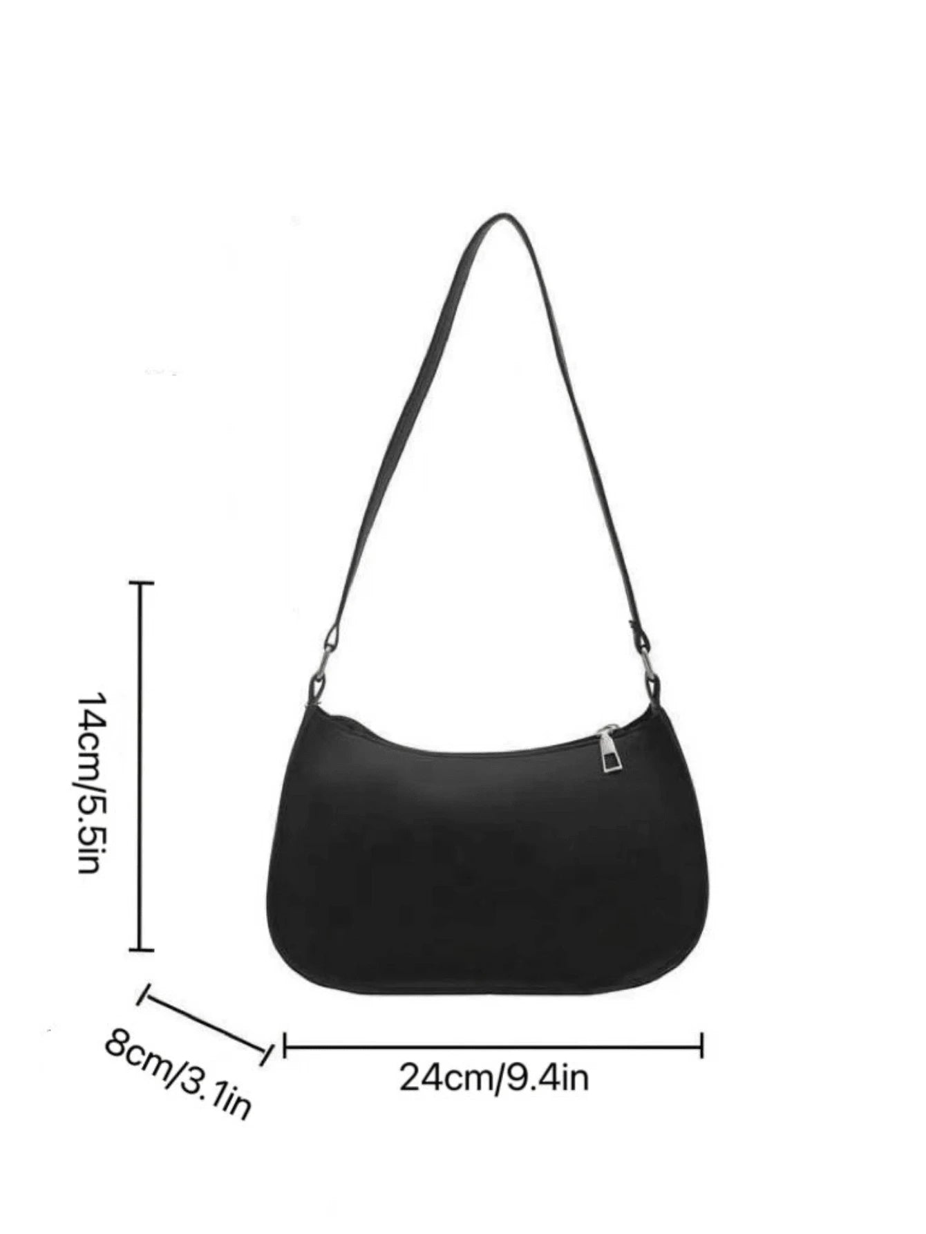 Fashionable, Casual, And Minimalist PU Armpit Bag, Versatile Shoulder Bag, Suitable For Shopping, Wallets, Shopping, Young Women, College Students