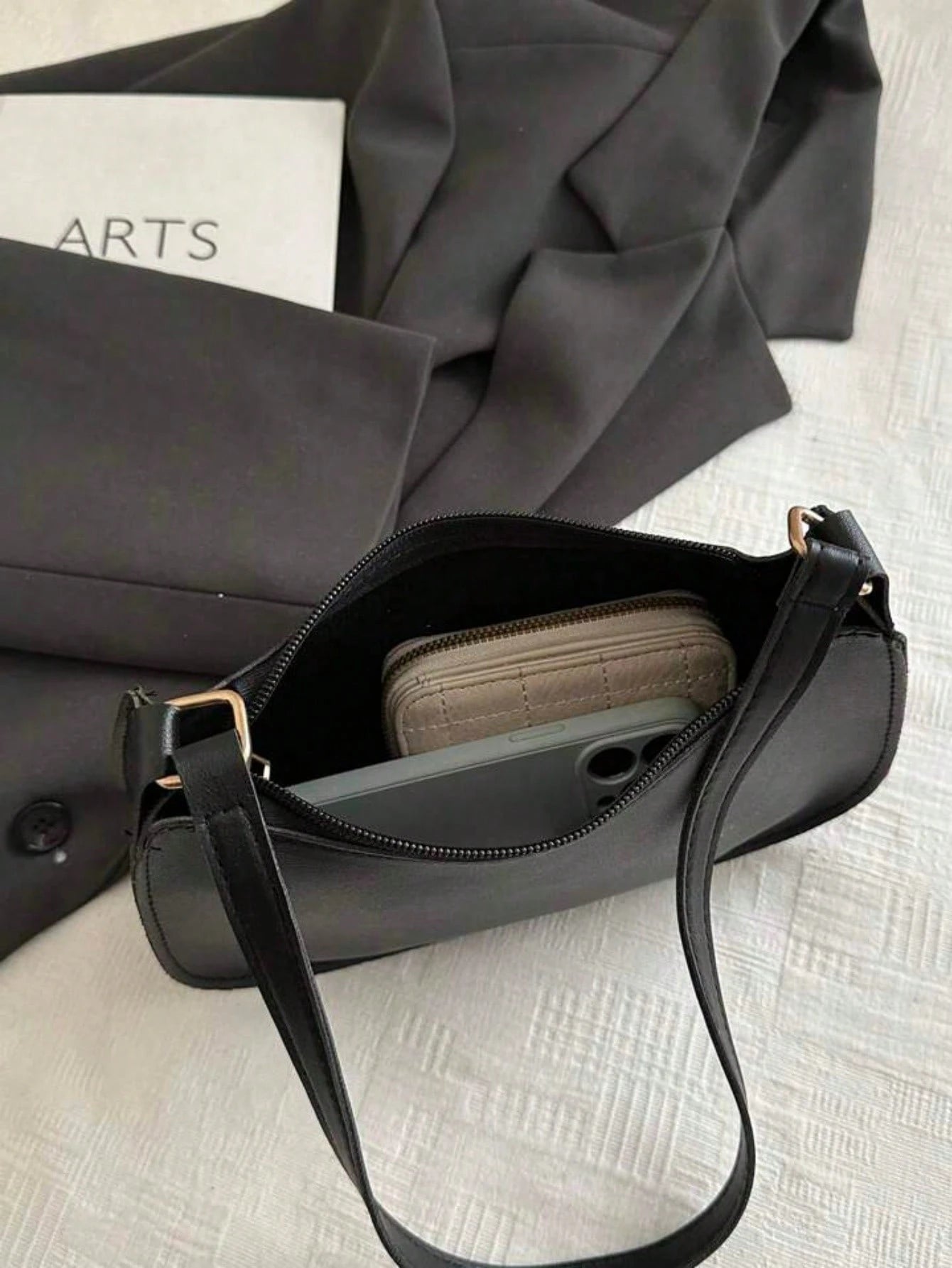 Fashionable, Casual, And Minimalist PU Armpit Bag, Versatile Shoulder Bag, Suitable For Shopping, Wallets, Shopping, Young Women, College Students