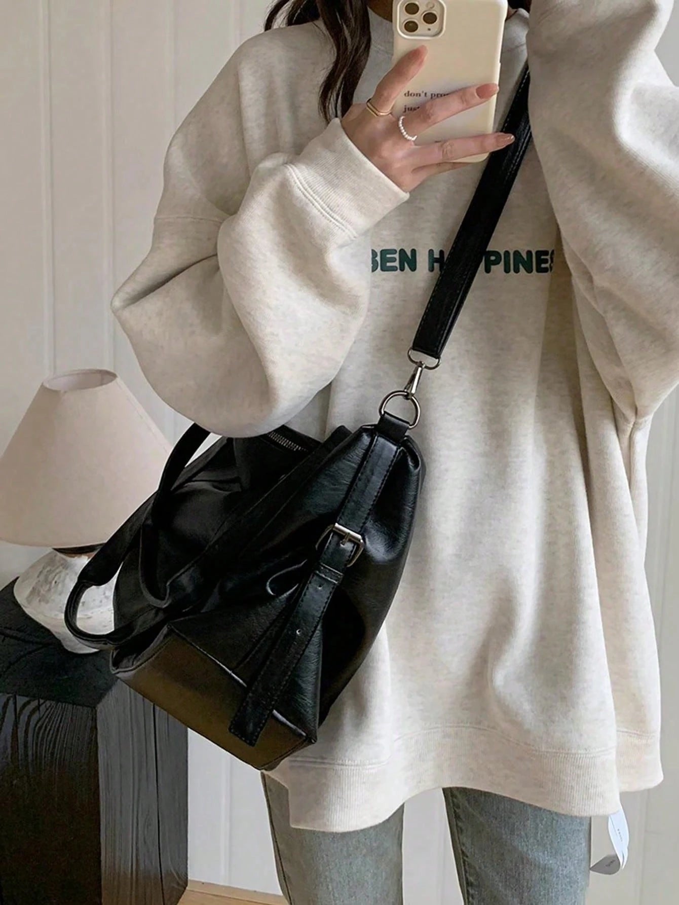 Fashionable Large Capacity Shoulder Underarm Bag, Versatile Women's Soft Leather Tote Bag