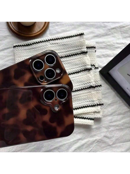Fashionable Leopard Print & Tie Dye Gradient Phone Case, Suitable For 17 Pro Max/17 Air/ 16 Pro MAX/15 Pro Max/14 Pro/13 Pro/12/11, Personalized Phone Case For Men And Women, Middle Eastern Style