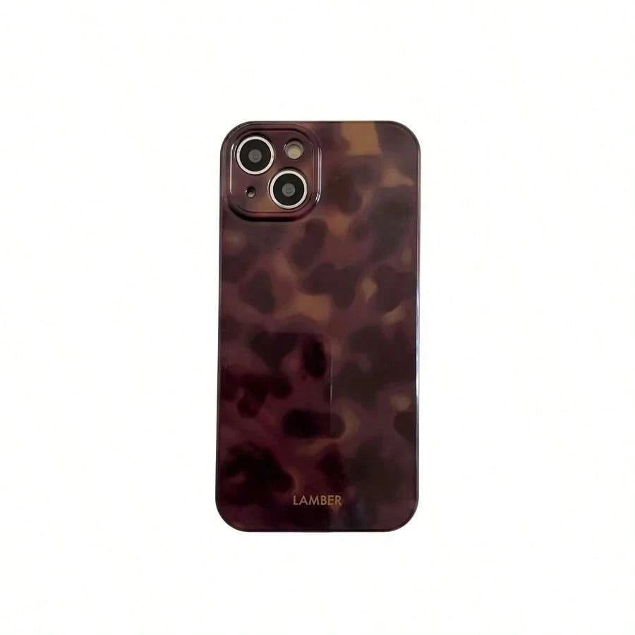 Fashionable Leopard Print & Tie Dye Gradient Phone Case, Suitable For 17 Pro Max/17 Air/ 16 Pro MAX/15 Pro Max/14 Pro/13 Pro/12/11, Personalized Phone Case For Men And Women, Middle Eastern Style