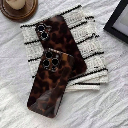 Fashionable Leopard Print & Tie Dye Gradient Phone Case, Suitable For 17 Pro Max/17 Air/ 16 Pro MAX/15 Pro Max/14 Pro/13 Pro/12/11, Personalized Phone Case For Men And Women, Middle Eastern Style