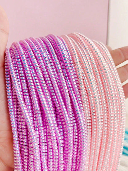Fast Charging Data Cable Protection 1pc 1.4m Laser Protective Sleeve Data Cable Phone Charger Cable Spiral Laser Data Cable Protection Rope Women's Day Gift