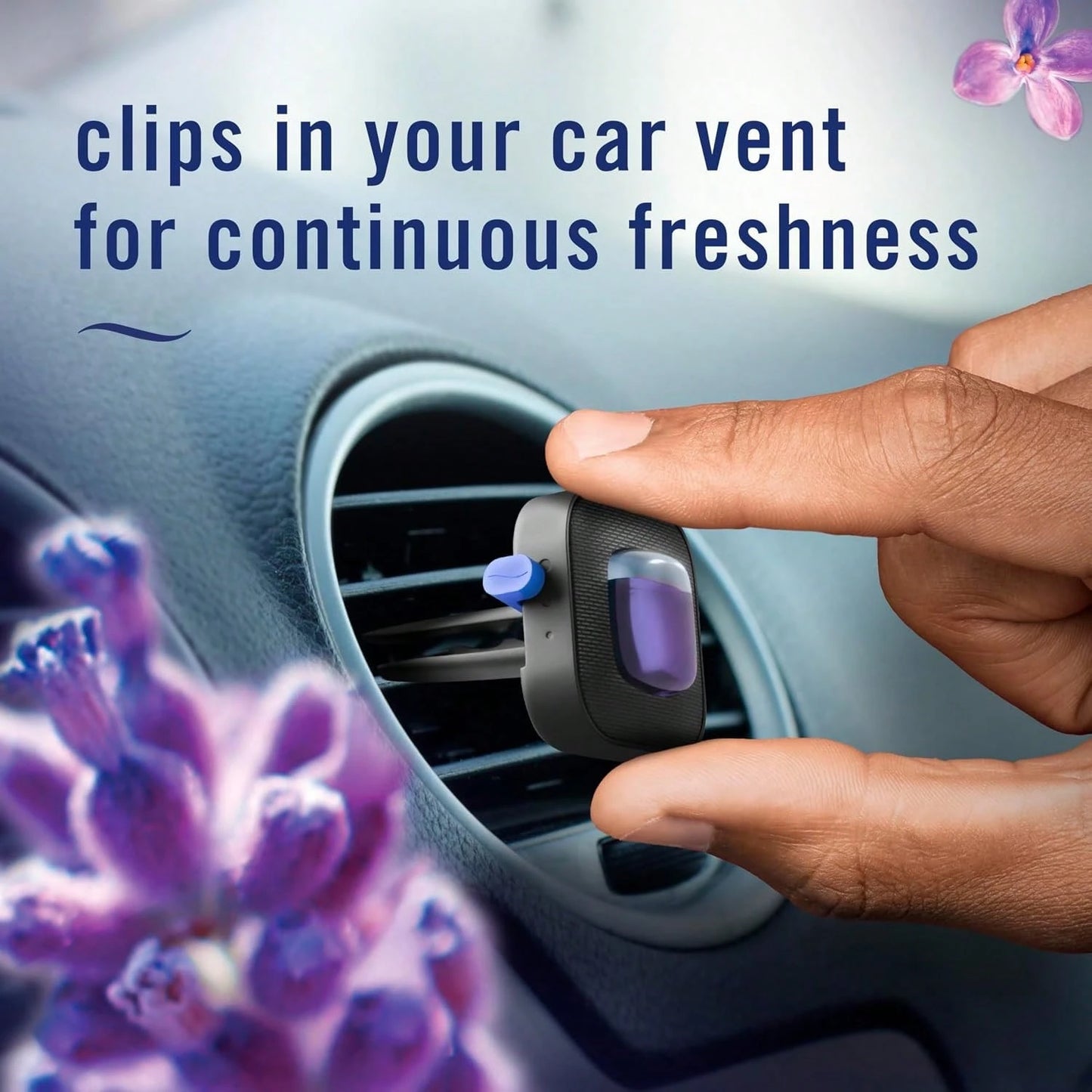 Febreze Car Vent Clip, Downy Calm Scent, 2 Count, 0.13 Oz Total