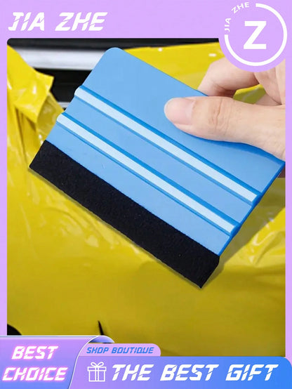 Felt Edge Squeegee Car Window Film Application Tool, 4pcs Vinyl Film Application Tool Set, Car Window Film Application Kit, Car Straight Edge Squeegee Tool, Suitable For All Vinyl Film, Car Window Fil