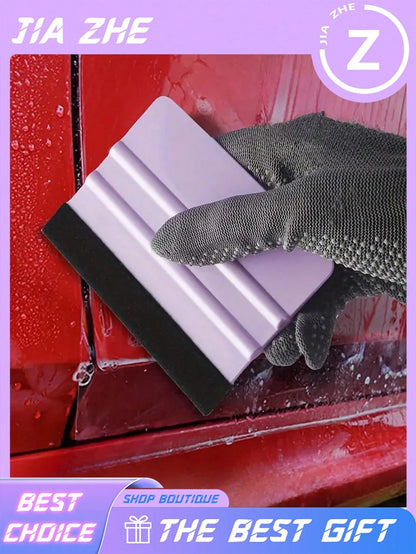Felt Edge Squeegee Car Window Film Application Tool, 4pcs Vinyl Film Application Tool Set, Car Window Film Application Kit, Car Straight Edge Squeegee Tool, Suitable For All Vinyl Film, Car Window Fil