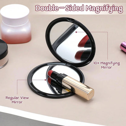 Foldable Double-Sided 10x/30x/40x/50x Magnifying Makeup Mirror With Light, Suitable For Home Decor, Bathroom, Vanity, Bedroom, Travel, Dorm, Great Gift For Women