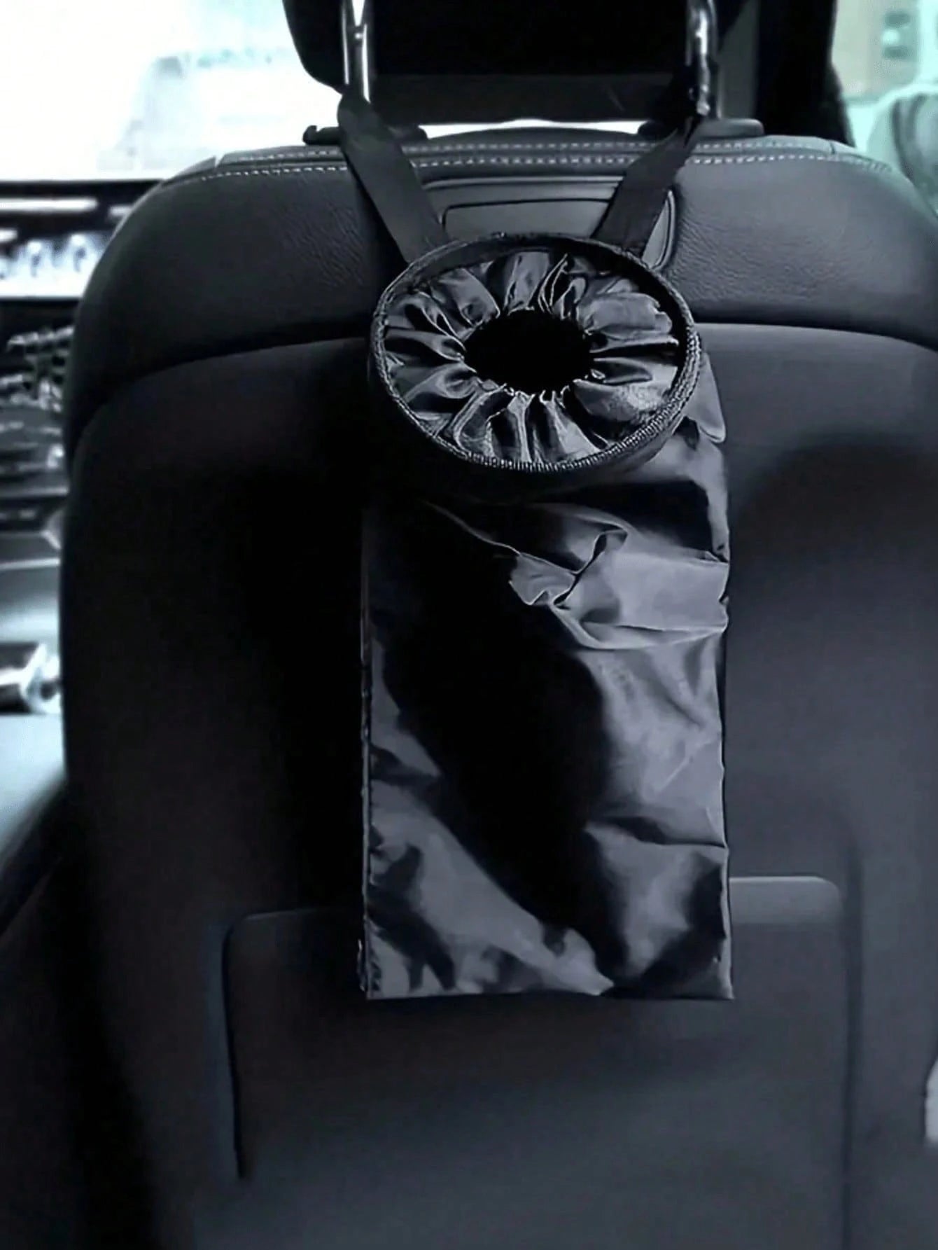 Foldable Multi-Function Portable Oxford Cloth Car Trash Can, Black Garbage Storage Bag, Compact Car Interior Waste Bin, Multi-Purpose Vehicle Cleaning Storage Box; Can Be Hung On Seat Back, Dedicated
