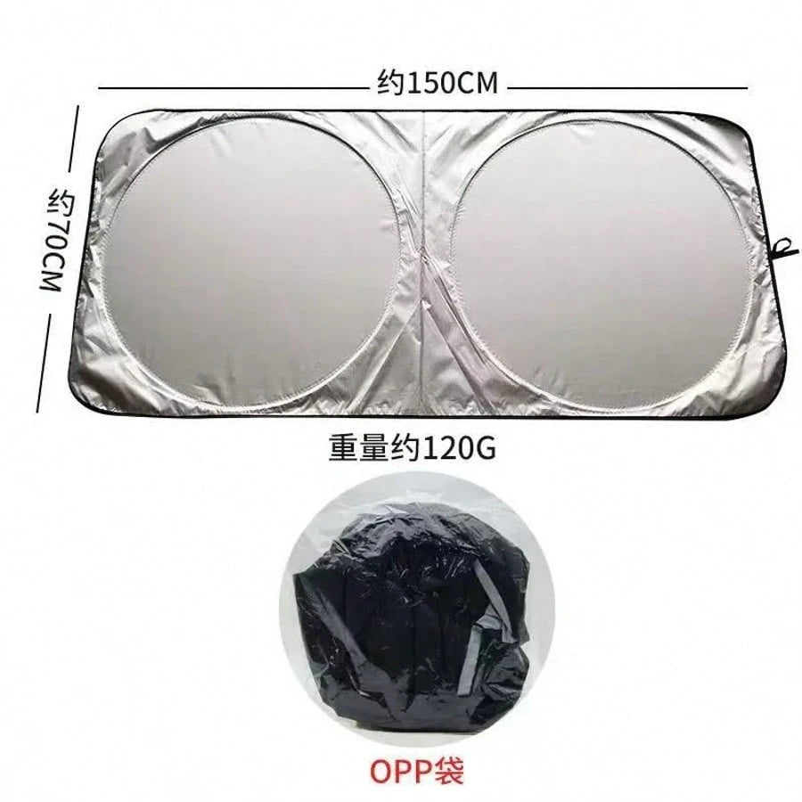 Foldable Windshield Sun Shade, Front Window Sunshade, Blocks UV Rays To Keep Your Car Cool, Universal Thick Sunscreen Board For Car Interior Shading And Cooling