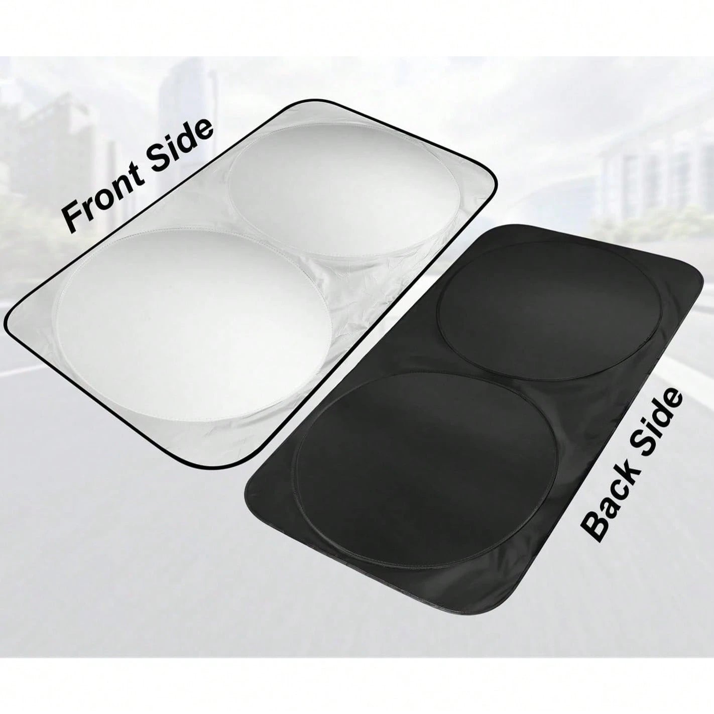 Foldable Windshield Sun Shade, Front Window Sunshade, Blocks UV Rays To Keep Your Car Cool, Universal Thick Sunscreen Board For Car Interior Shading And Cooling