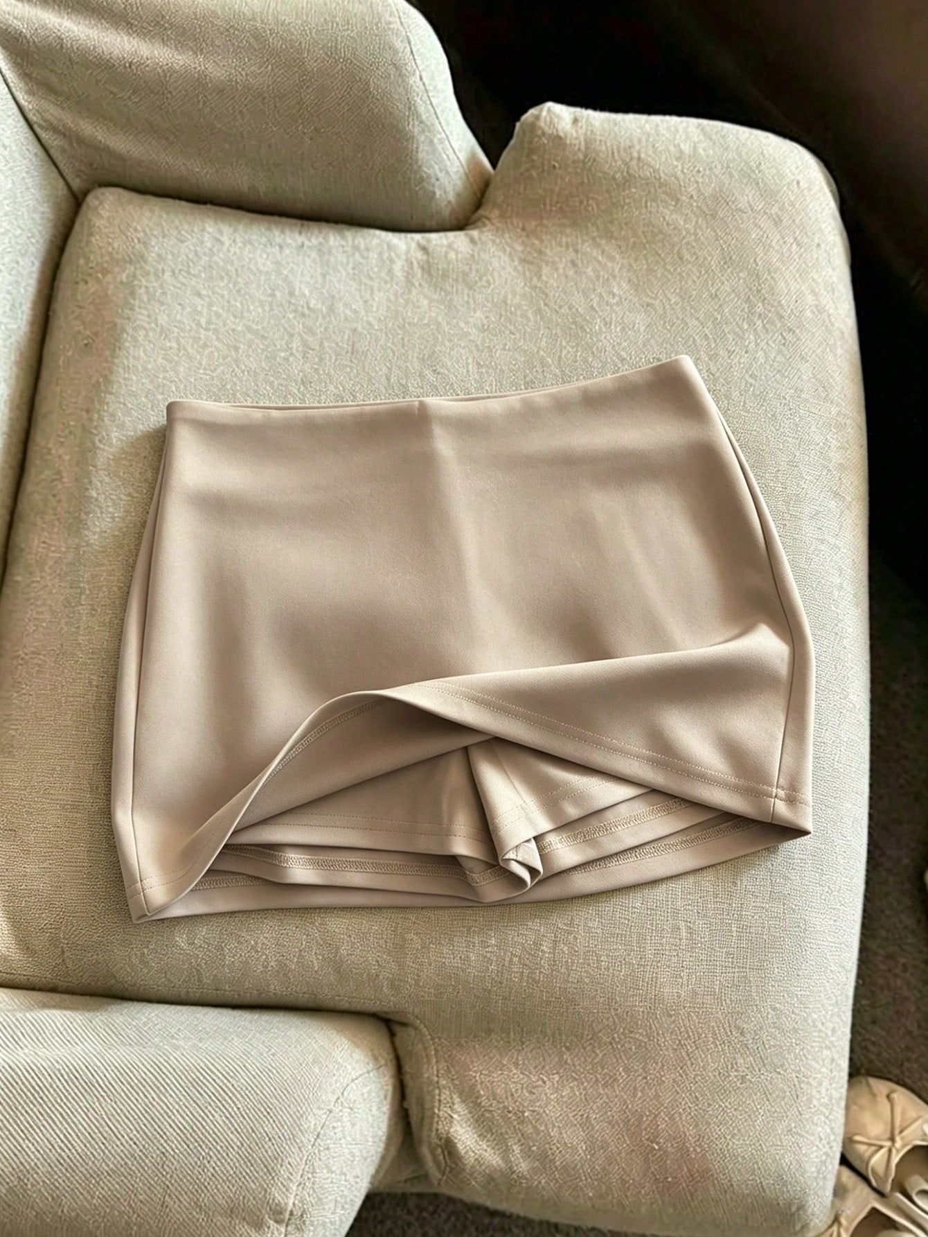 Franclia Women's Solid Elegant Mini Skort, Casual Summer, Women's Simple Casual, Fashion Daily Wear