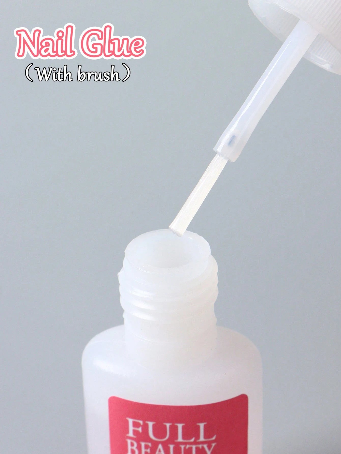 FULL BEAUTY 1pc 10g Transparent Fake Nail Glue, Super Strong Gel Nail Adhesive, Decoration Adhesive, Extension & Reinforcement Adhesive, Soft Nail Sticker Gel, Quick Drying Long-Lasting Manicure Tool