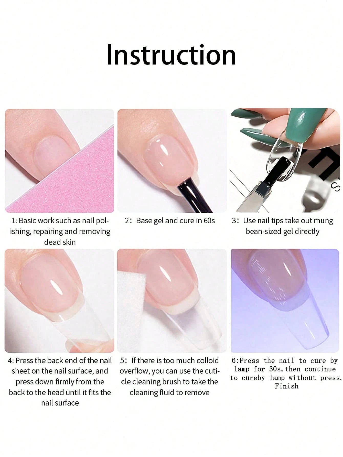 FULL BEAUTY 1pc 10g Transparent Fake Nail Glue, Super Strong Gel Nail Adhesive, Decoration Adhesive, Extension & Reinforcement Adhesive, Soft Nail Sticker Gel, Quick Drying Long-Lasting Manicure Tool