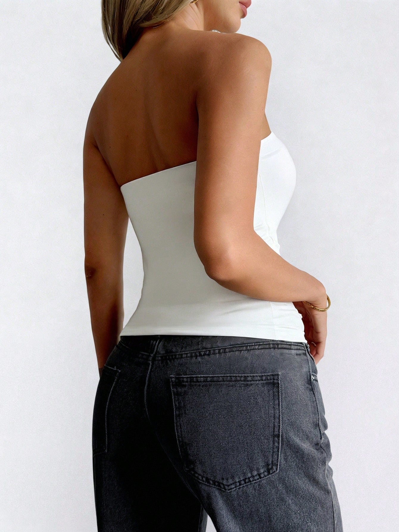 GAOVOT Women's Sexy Sleeveless Crop Top, Y2K Style Square Neck Camisole, Casual & Versatile For Summer White, Streetwear