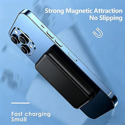 GAWFOLK MagSafe Magnetic Wireless Power Bank, 5000mAh/10000mAh 22.5W PD Fast Charging Power Bank Portabler With USB-C Port, Mini External Battery Pack, Portable Charger For IPhone 17/16/15 Pro Max/14