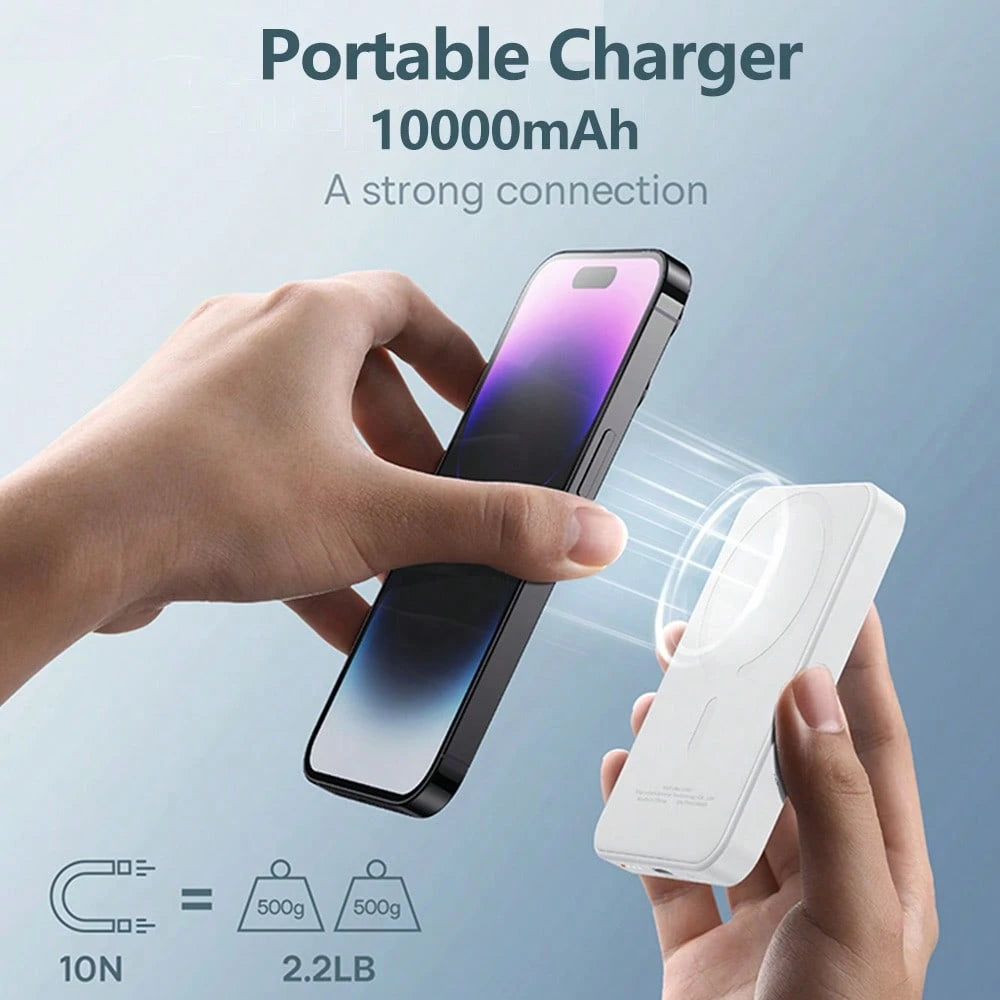 GAWFOLK MagSafe Magnetic Wireless Power Bank, 5000mAh/10000mAh 22.5W PD Fast Charging Power Bank Portabler With USB-C Port, Mini External Battery Pack, Portable Charger For IPhone 17/16/15 Pro Max/14