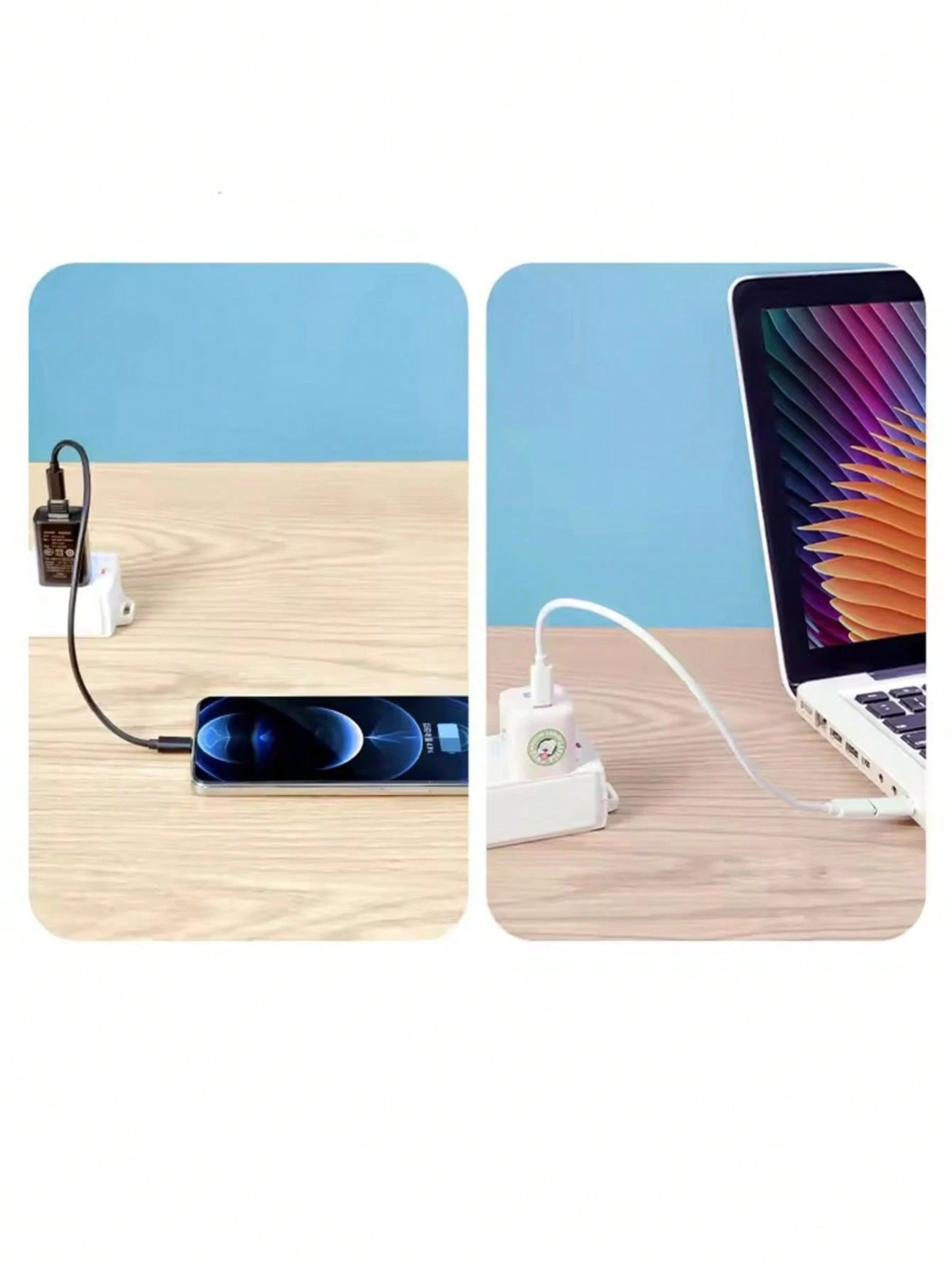Gesen USB Adapter Kit With Multi Charging Cables, Phone Holder Stand, Storage Case For Phones- Compatible With IOS, Android, Type-C, Compatible With IPhone, Android, Camera, MP3 Universal Adapter