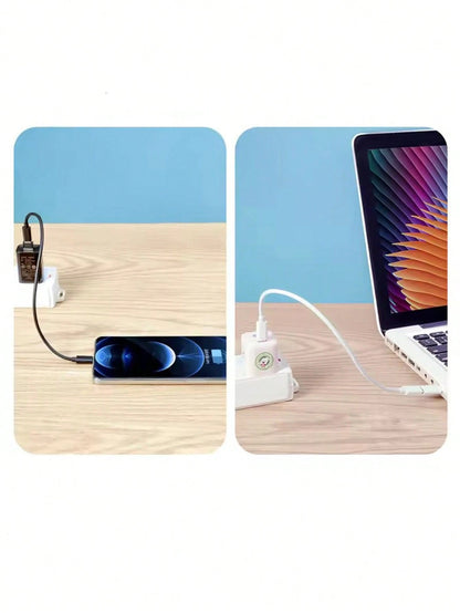 Gesen USB Adapter Kit With Multi Charging Cables, Phone Holder Stand, Storage Case For Phones- Compatible With IOS, Android, Type-C, Compatible With IPhone, Android, Camera, MP3 Universal Adapter