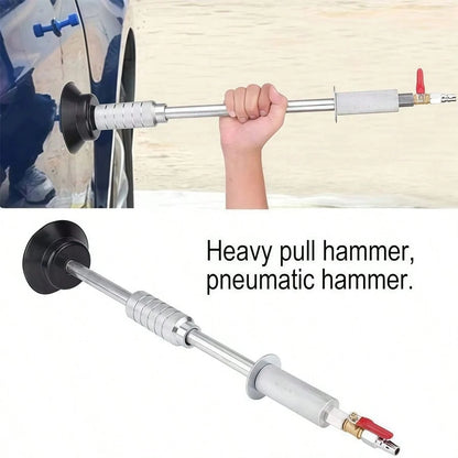 Gets Precision Air-Powered Car Dent Puller Featuring Strong Suction Cup Mounts And Slide Hammer For Effortless Auto Body Panel Repair And Dent Removal.