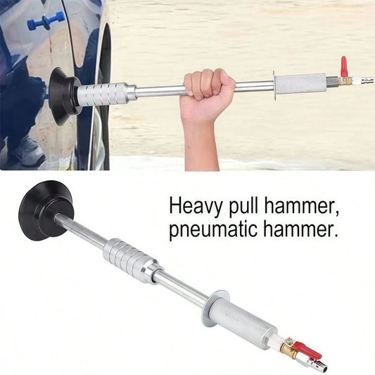 Gets Precision Air-Powered Car Dent Puller Featuring Strong Suction Cup Mounts And Slide Hammer For Effortless Auto Body Panel Repair And Dent Removal.