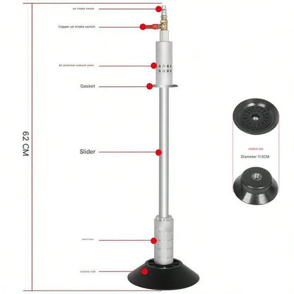 Gets Precision Air-Powered Car Dent Puller Featuring Strong Suction Cup Mounts And Slide Hammer For Effortless Auto Body Panel Repair And Dent Removal.