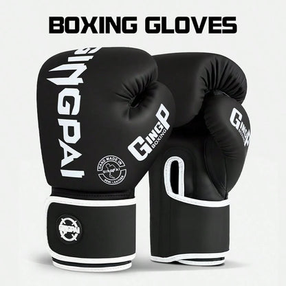 GINGPAI Boxing Gloves Sanda Combat Training Gloves For Adults And Teens, Unisex Muay Thai Professional Fighting Thick Padding