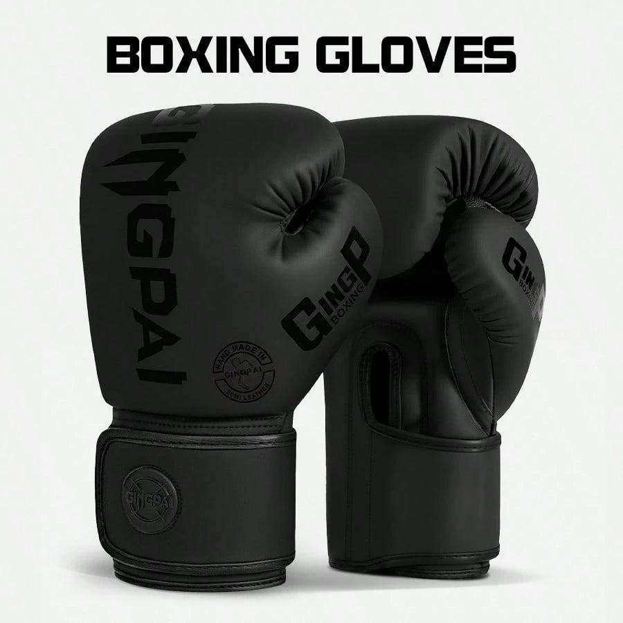 GINGPAI Boxing Gloves Sanda Combat Training Gloves For Adults And Teens, Unisex Muay Thai Professional Fighting Thick Padding