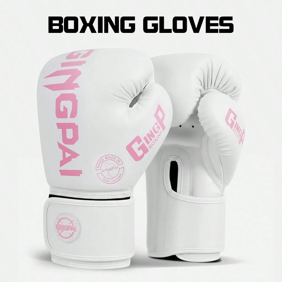 GINGPAI Boxing Gloves Sanda Combat Training Gloves For Adults And Teens, Unisex Muay Thai Professional Fighting Thick Padding
