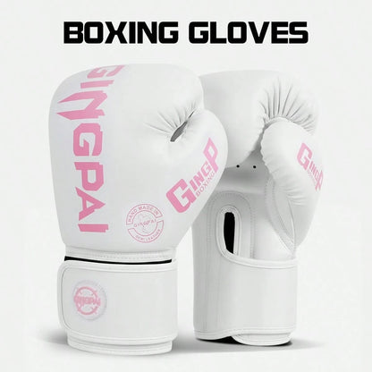 GINGPAI Boxing Gloves Sanda Combat Training Gloves For Adults And Teens, Unisex Muay Thai Professional Fighting Thick Padding