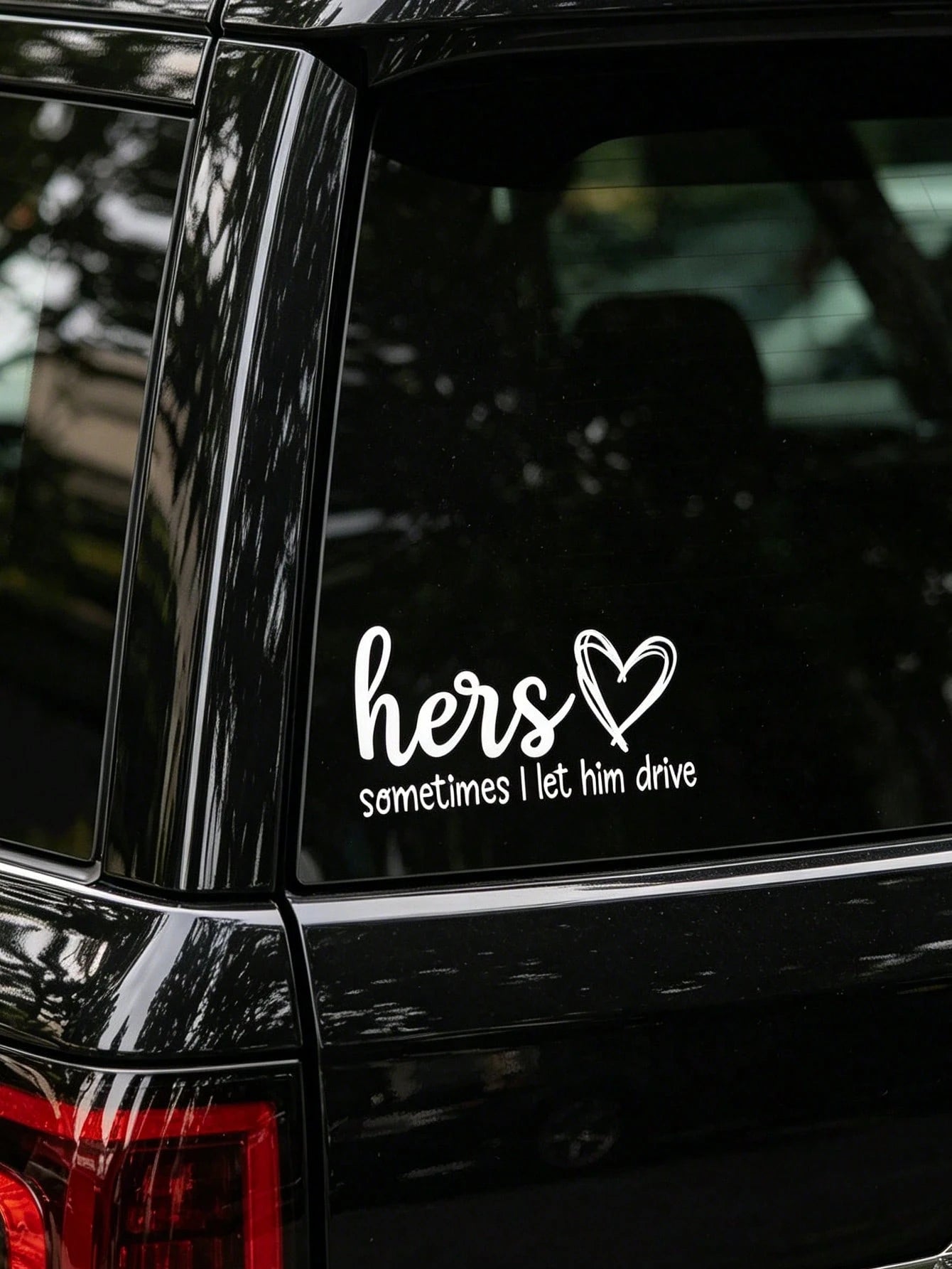 Girl Driven Car Decal-Vinyl Sticker, Suitable For Cars, Laptops, Water Bottles, Etc. Car Accessories Sticker.