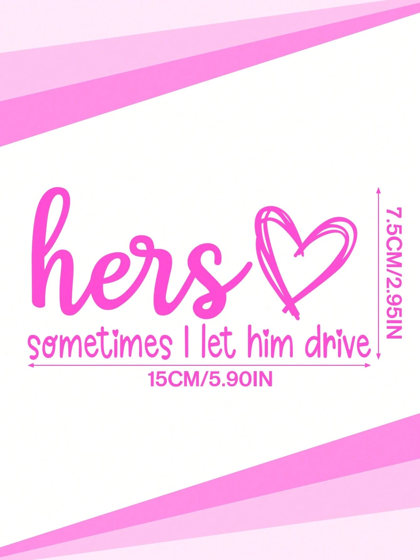 Girl Driven Car Decal-Vinyl Sticker, Suitable For Cars, Laptops, Water Bottles, Etc. Car Accessories Sticker.
