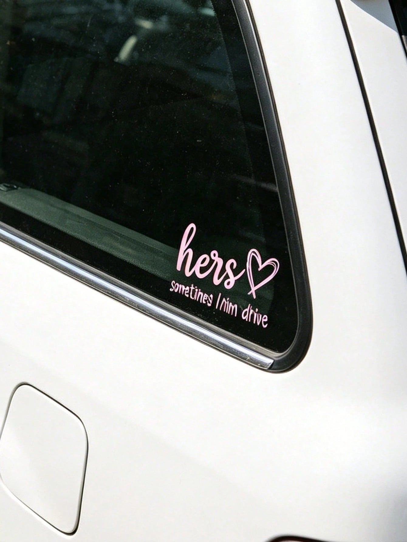 Girl Driven Car Decal-Vinyl Sticker, Suitable For Cars, Laptops, Water Bottles, Etc. Car Accessories Sticker.