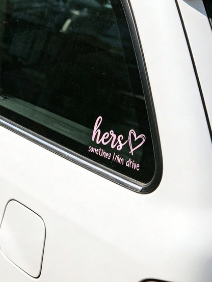 Girl Driven Car Decal-Vinyl Sticker, Suitable For Cars, Laptops, Water Bottles, Etc. Car Accessories Sticker.