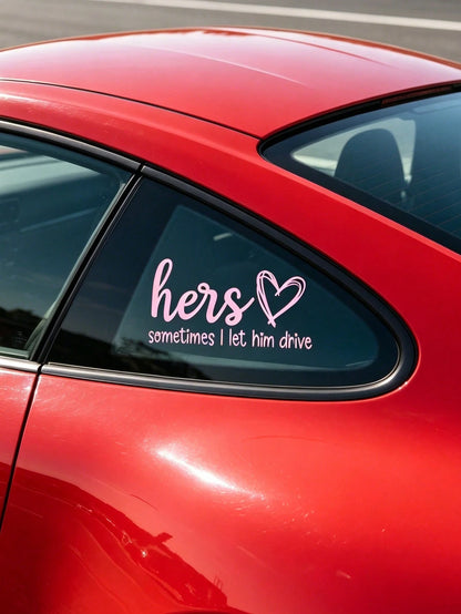 Girl Driven Car Decal-Vinyl Sticker, Suitable For Cars, Laptops, Water Bottles, Etc. Car Accessories Sticker.